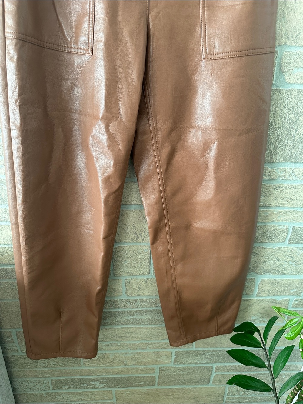 Wilfred Artizia Nadia Utility Barrel Leg Pants in Epicurean Brown Size 8 - Picture 5 of 7